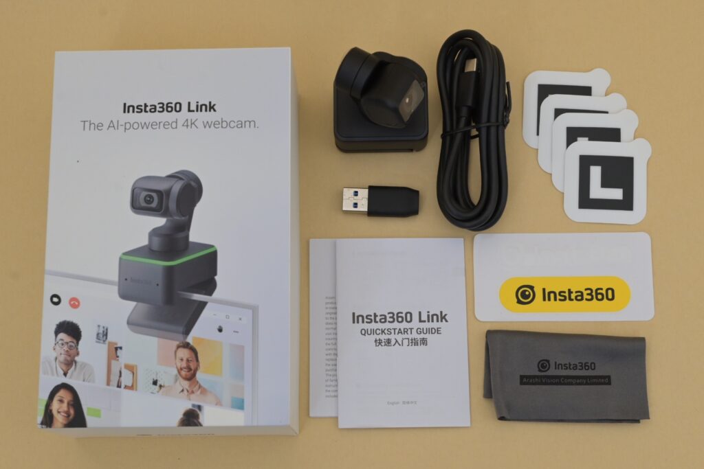 WEBカメラ Insta360 Linkの付属品